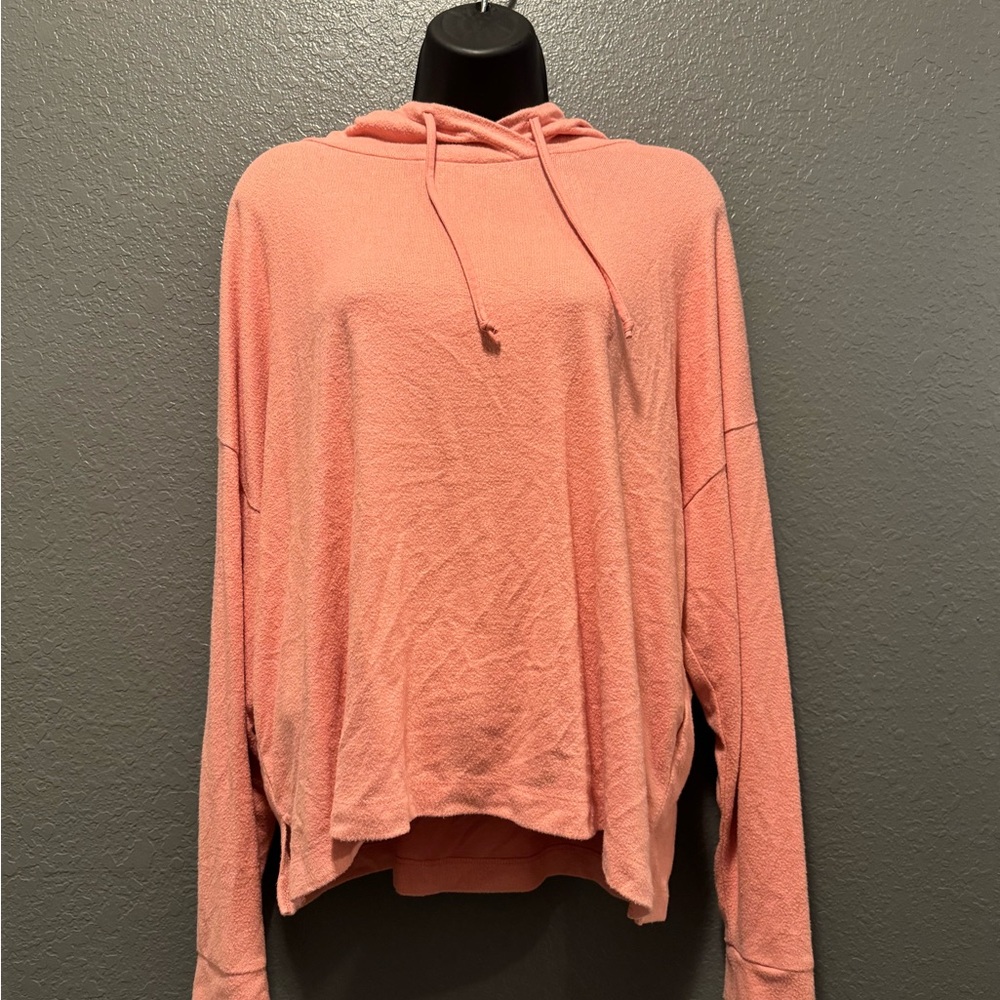Pink hooded sweatshirt
